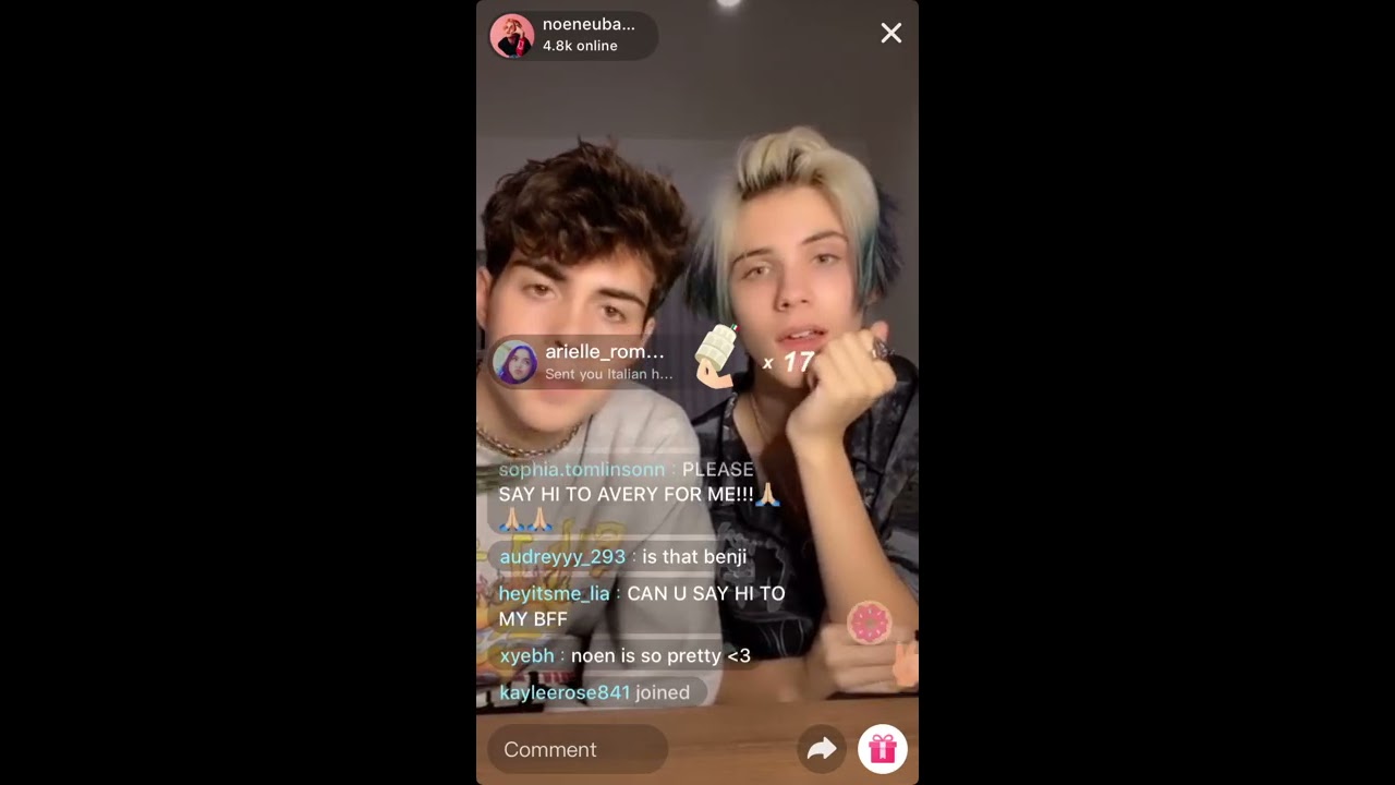 Noen TikTok Live w/Benji,JeyJey and Antonio 10/23/2019