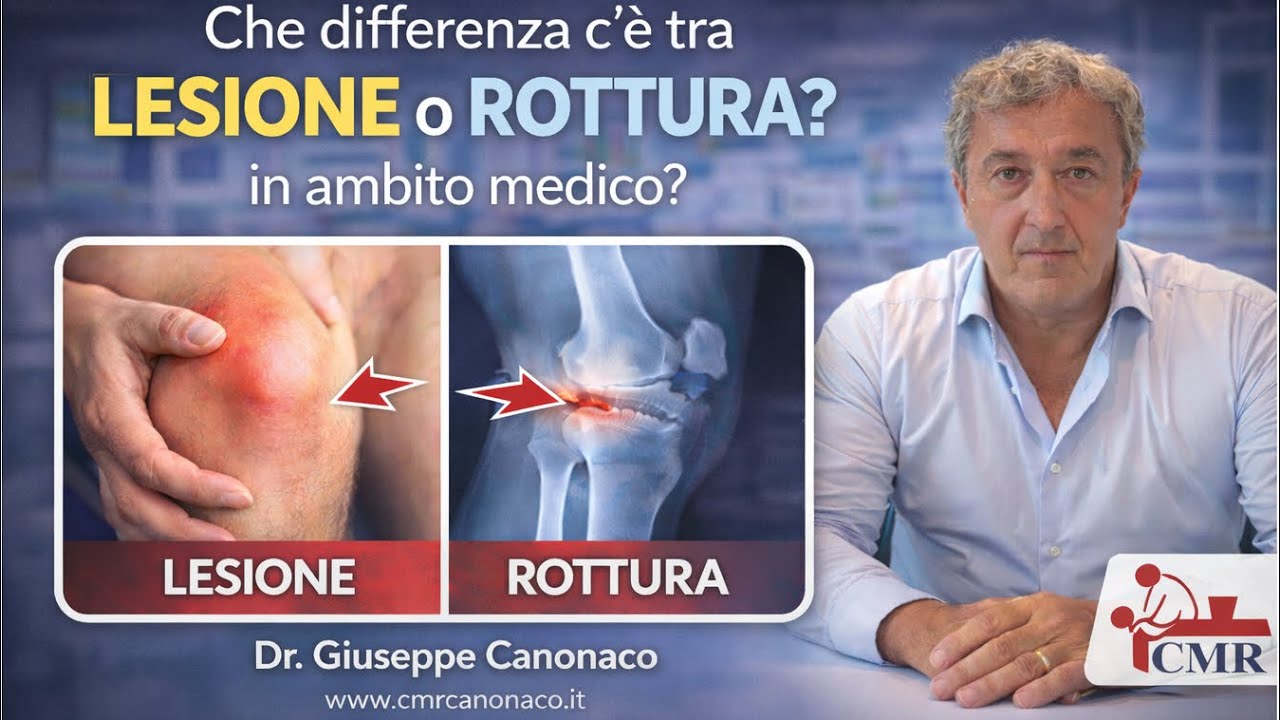 Che differenza c’e tra lesione e rottura in ambito medico?