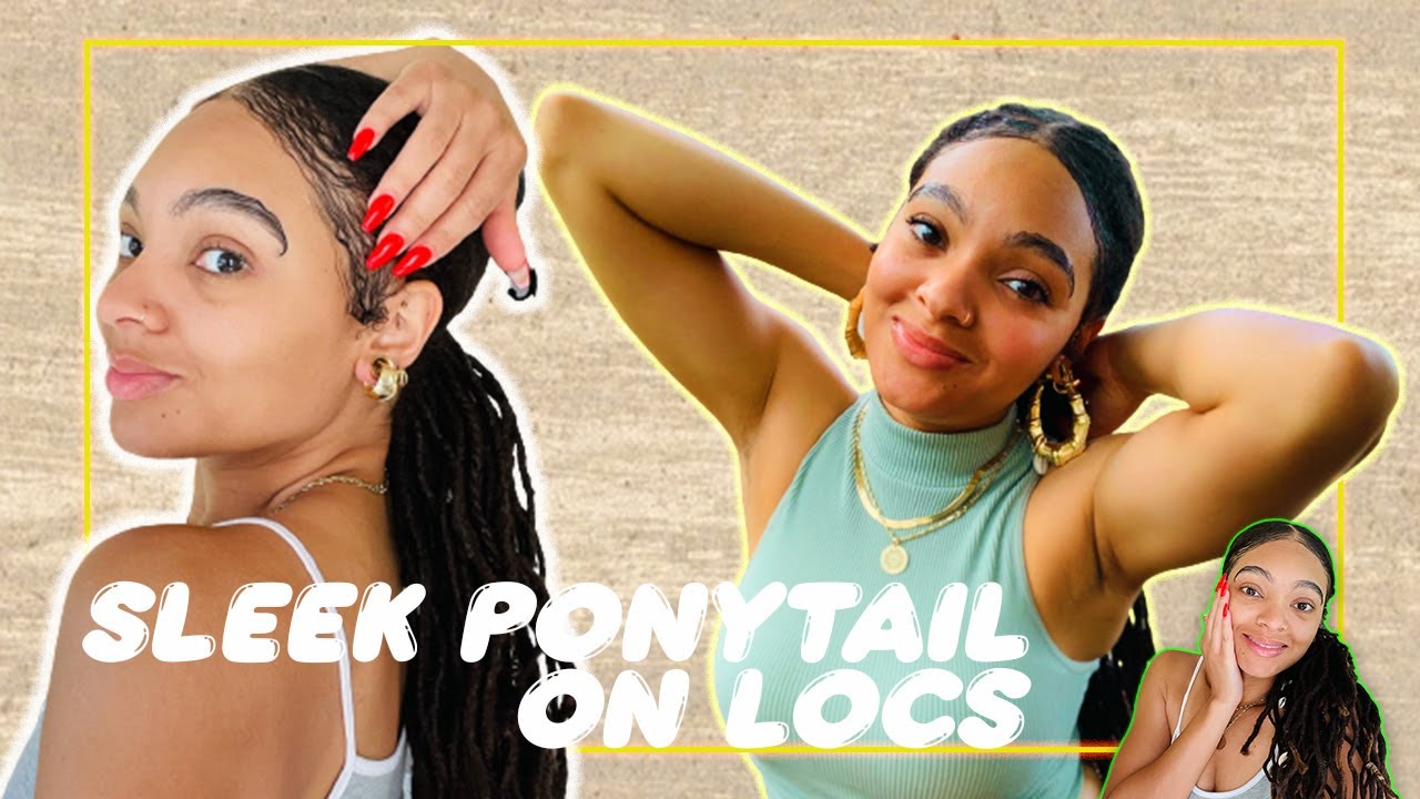 How to Create a Sleek Loc Ponytail
