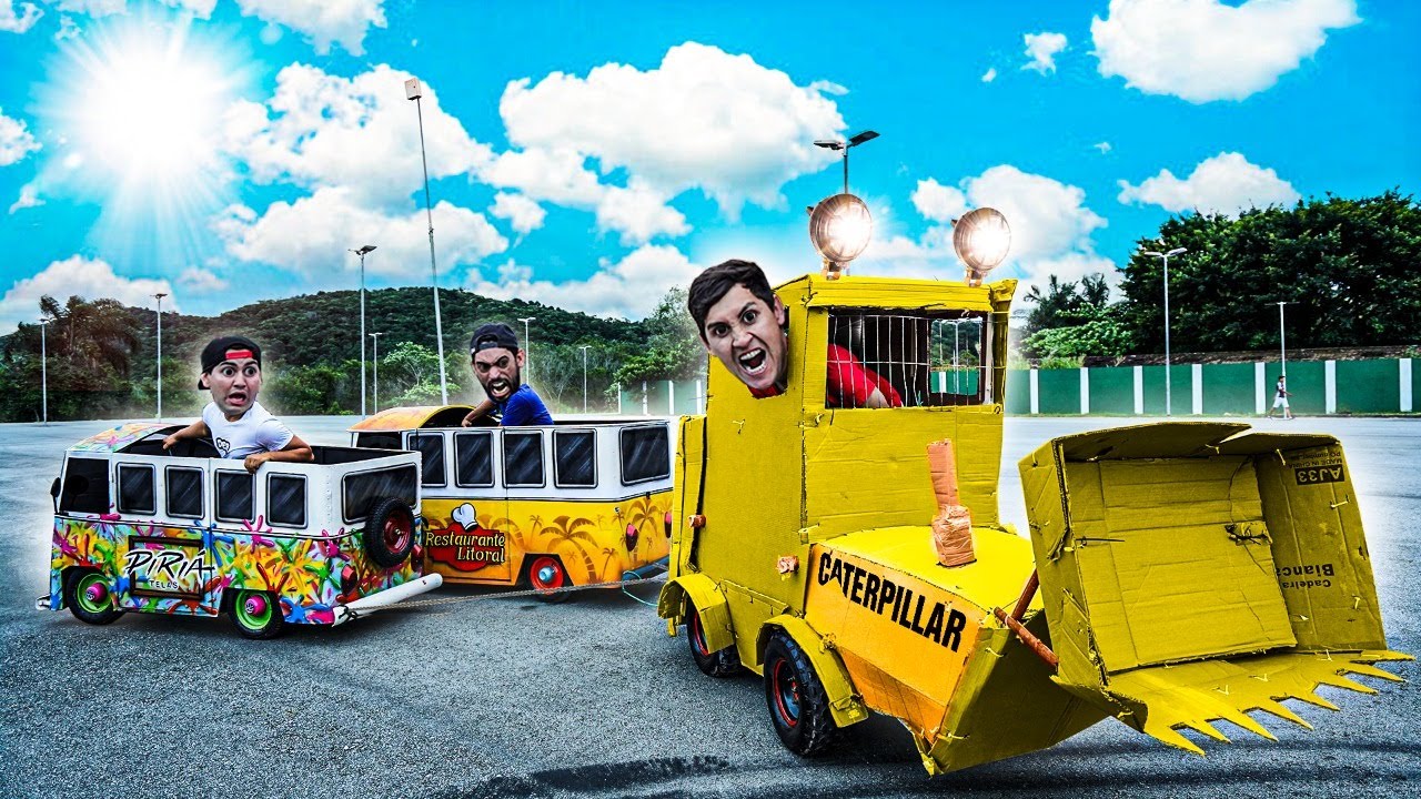 APOSTEI CABO DE GUERRA COM MEU TRATOR CONTRA AS MINI KOMBI
