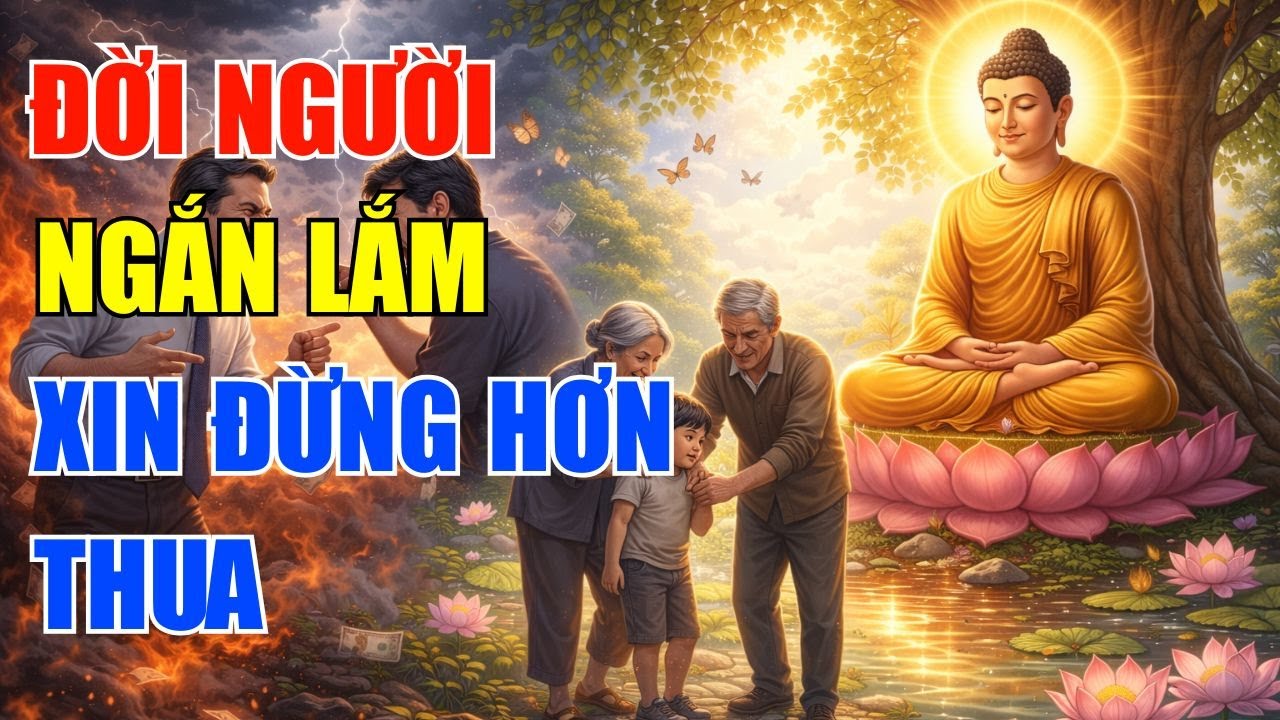 Lời Phật Dạy - Làm Người Tốt Thì Tâm An, Đời Ngắn Lắm Đừng Hơn Thua Làm Gì Cho Khổ| Một Ngày An Lành