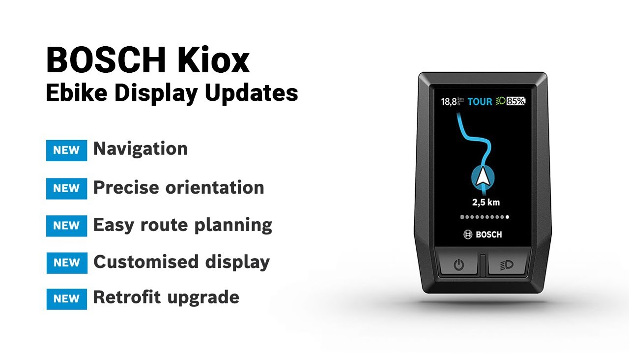 Bosch Kiox Ebike Display Updates: GPS Navigation, Custom Views, Retrofit!