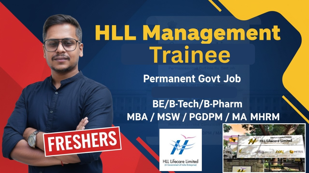 HLL Management Trainee Recruitment 2026 | Permanent Govt Job | Freshers Eligible | Kerala Jobs