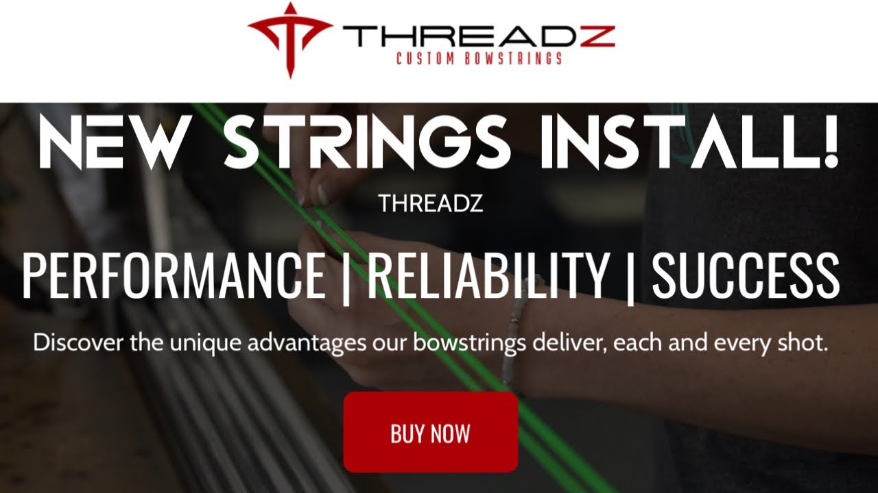 PUTTING ON A NEW SET OF THREADZ CUSTOM BOWSTRINGS! (HOYT RX7 ULTRA)