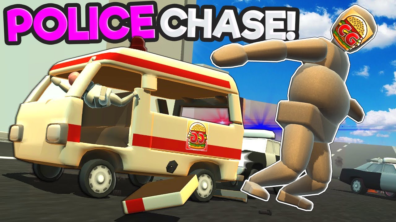 EPIC Police Chase Crash Ejects My Ragdoll! (Turbo Dismount)