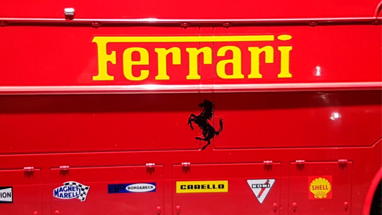 Unboxing : Fiat 306/2 Bartoletti Ferrari Transporter ''Steve McQueen Le Mans'' 1970 (Norev) 1/18