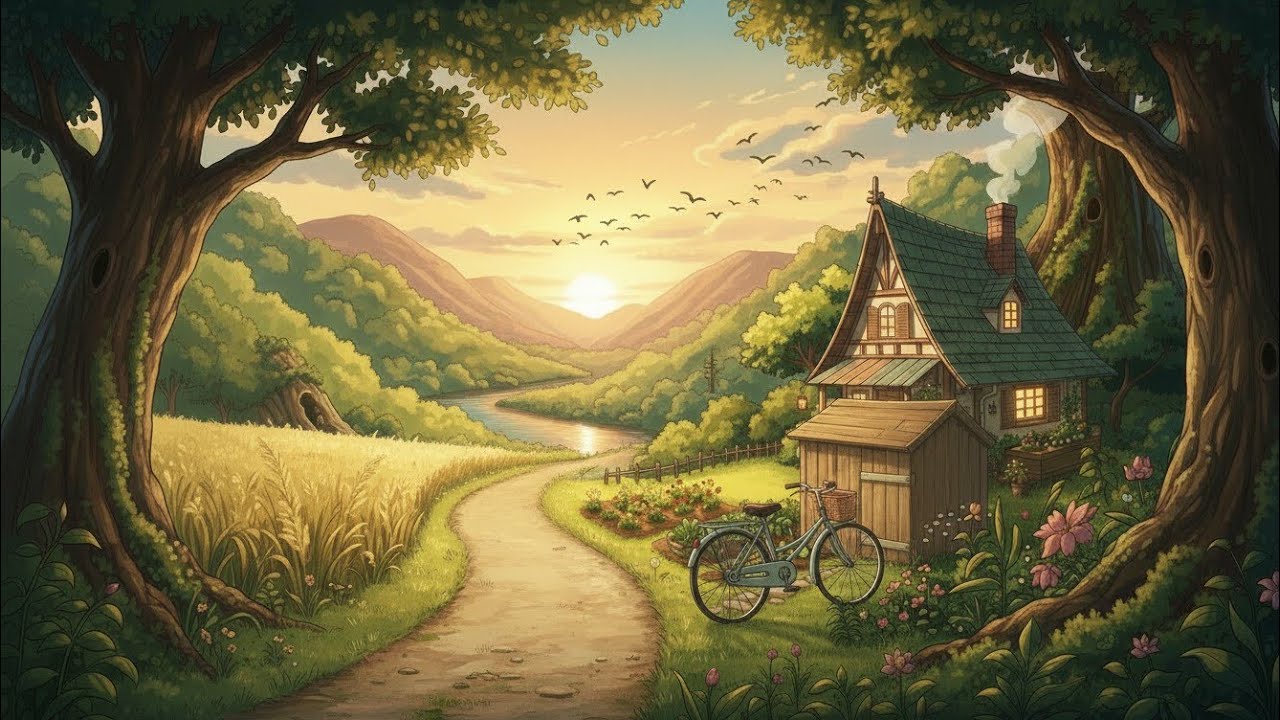 Autumn Morning, A Bookshop, and the River, Warm Meal | Peaceful Cozy ASMR Story ❤️