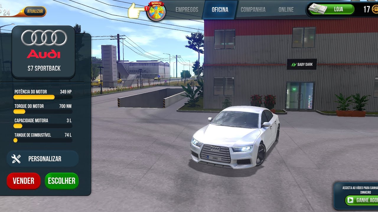 Truck simulator ultimate Jogando com DLC do AUDI S7 no poco x6 pro 🔥