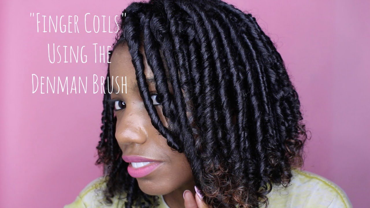 The CurlDaze "Finger Coil" Method Using a Denman Brush