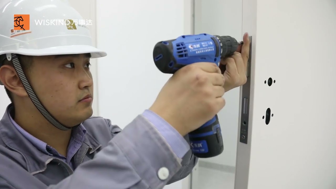 Cleanroom medical door installation