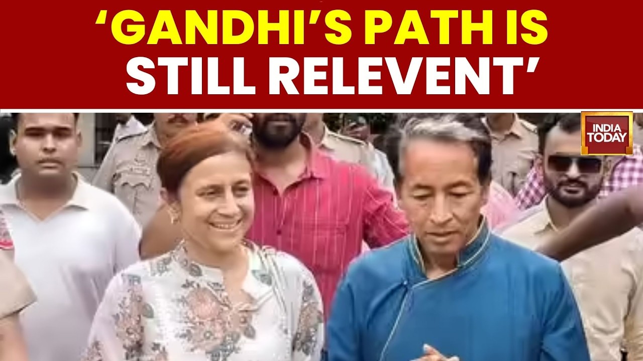 Sonam Wangchuk Pays Tribute At Rajghat After Ending 26-Day Fast | Mahatma Gandhi | CJP | Protest