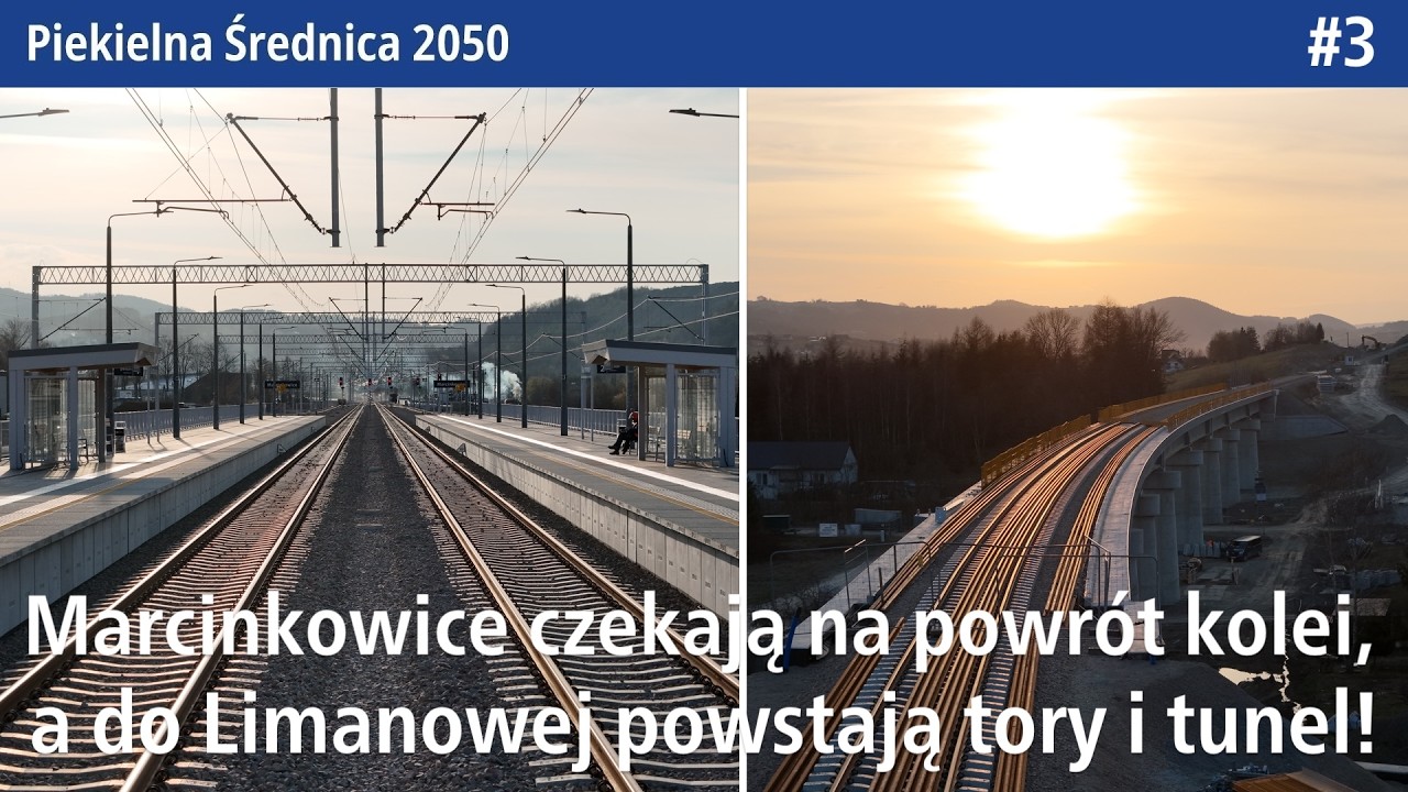 #3 Już w Czerwcu wr&oacute;cą pociągi do Marcinkowic z Nowego Sącza, a teraz powstają tory do Limanowej!