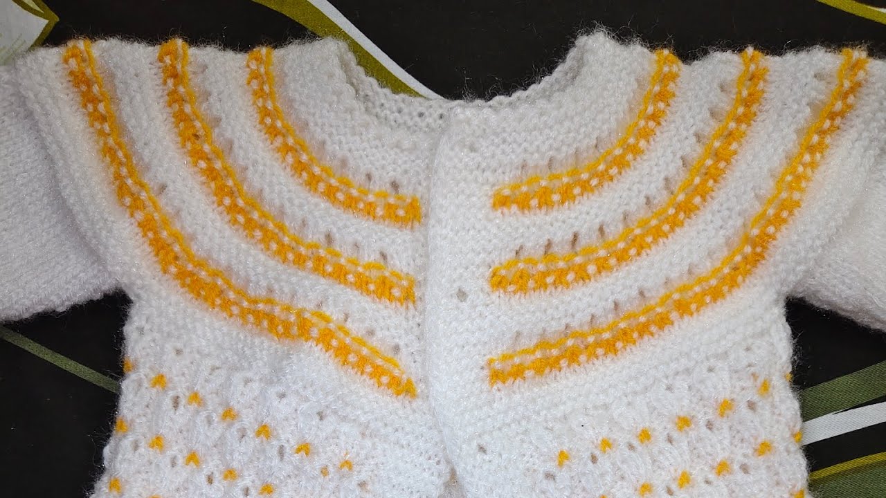 6 month to 1 year baby sweater tutorial part 1