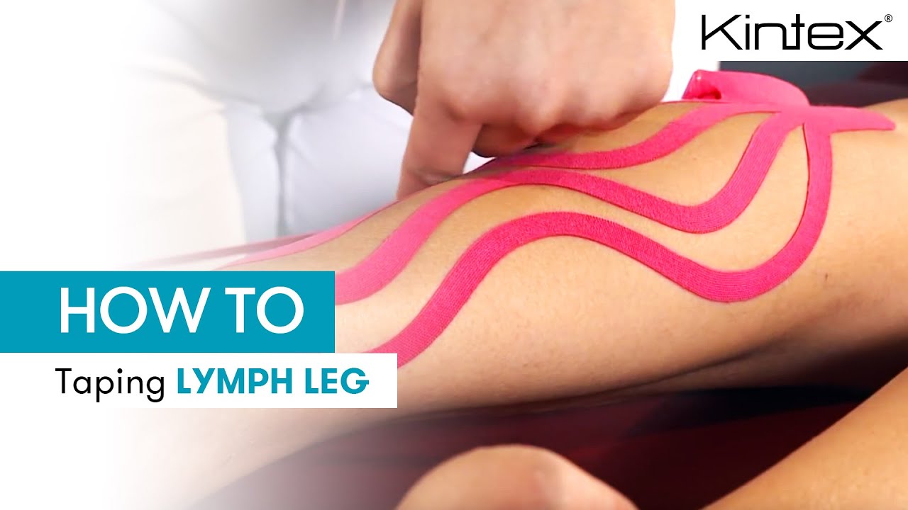 HOW TO | Kinesiology taping | Lymph leg