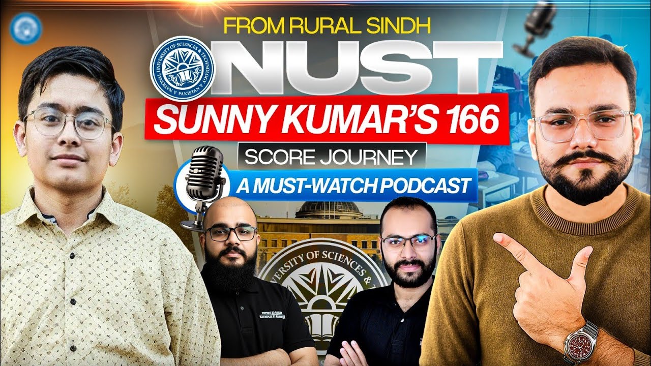 🎧 NUST 2026 NET-01 | 166 Marks Top Position — Sunny Kumar | Topper Story | From Interior to Position