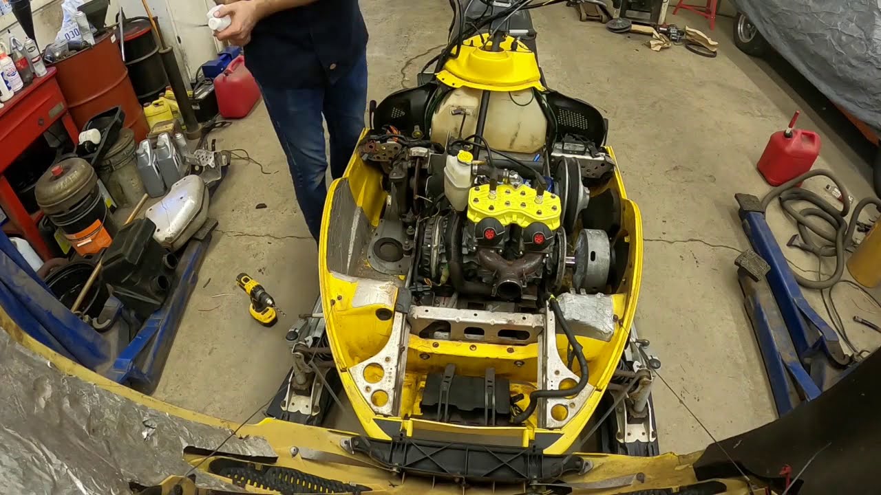 Установка и первый запуск двигателя MXZX 440, 500 2000 года