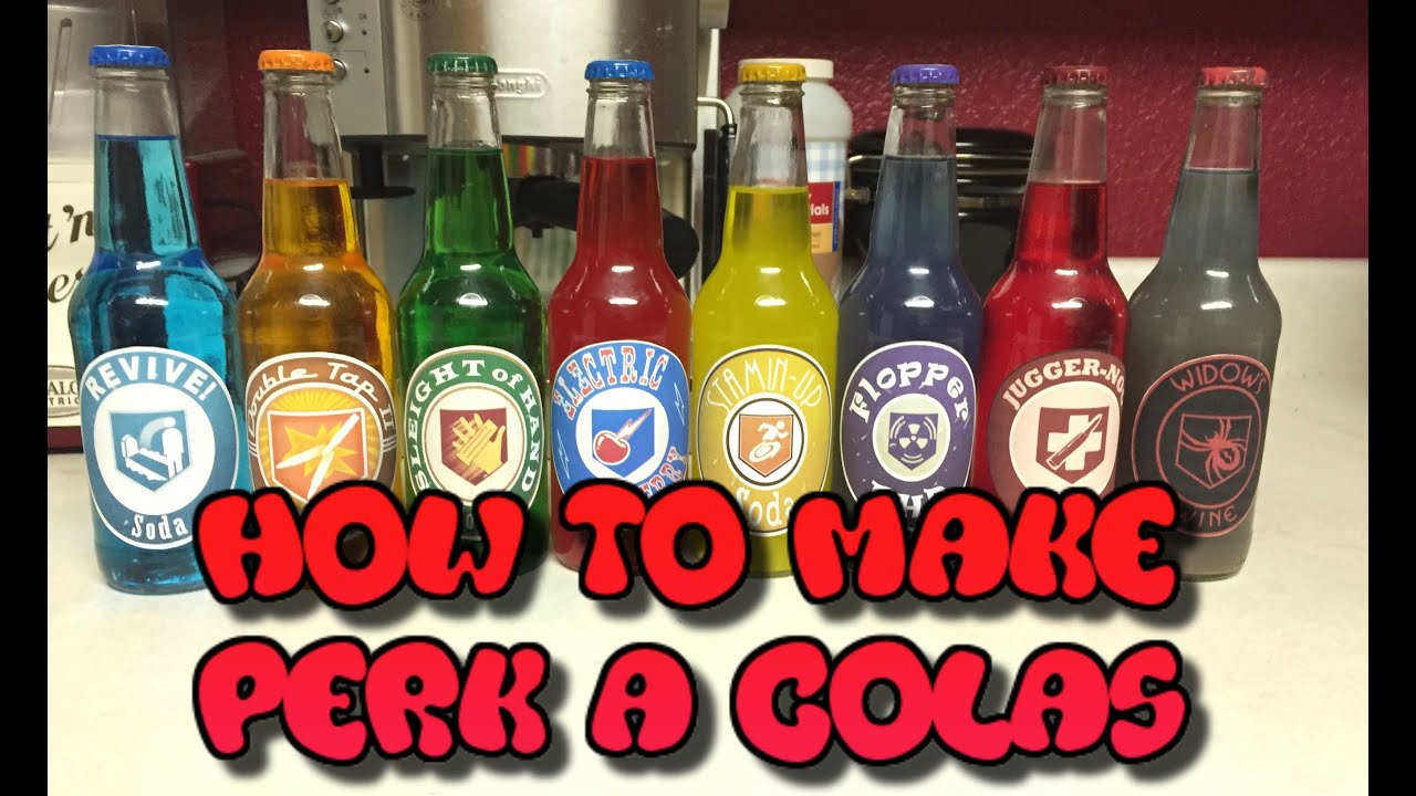 HOW TO MAKE DRINKABLE PERK A COLA'S AT HOME TUTORIAL! STRAIGHT FROM BLACK OPS 3 ZOMBIES!!