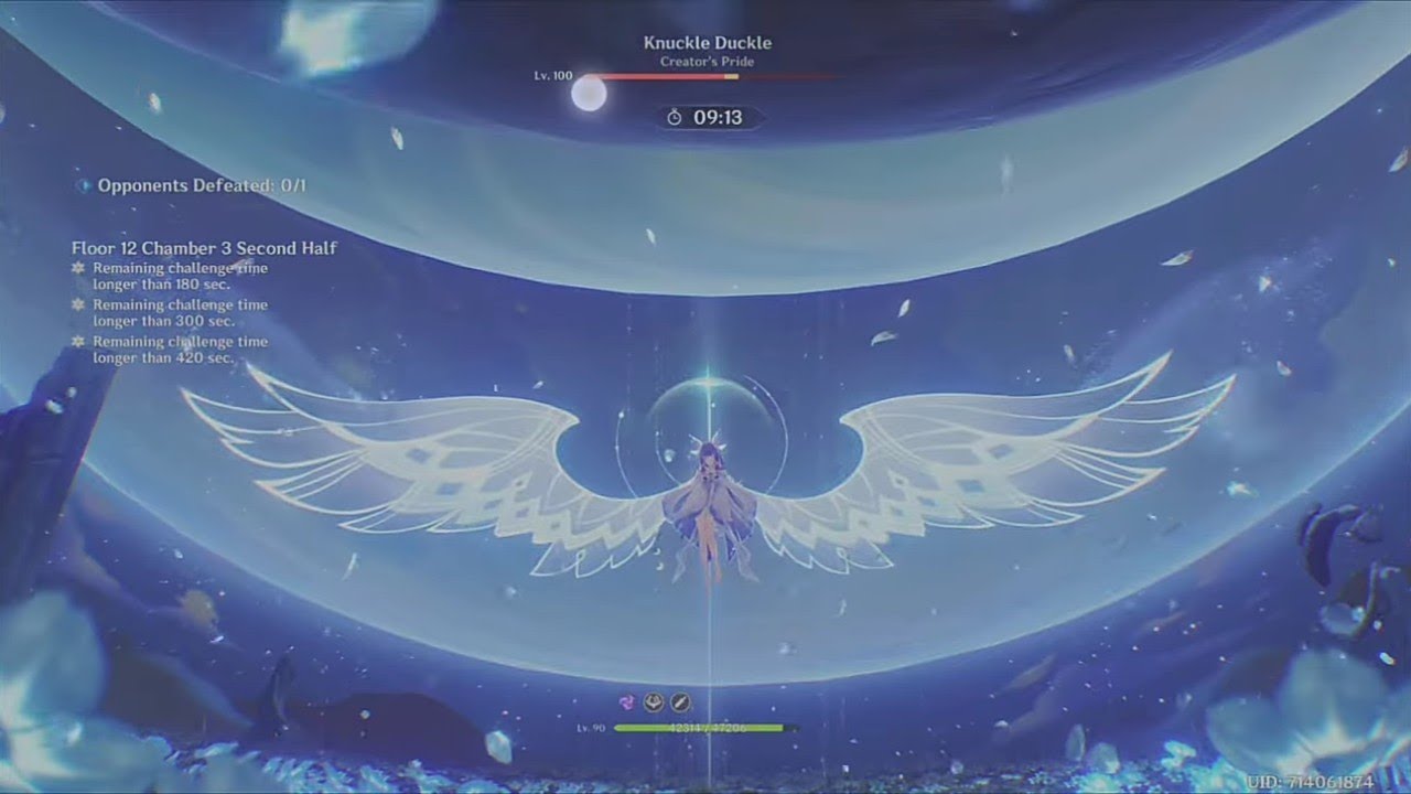 Genshin Impact Luna IV Abyss 12 ft Mavuika and Nefer