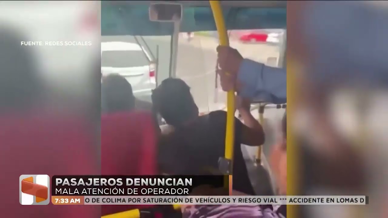 Chofer del transporte público discutiendo con usuarios en Jalisco