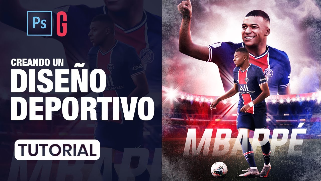 Photoshop Tutorial | Creando un Diseño Deportivo Paso a Paso | How to Create a Sports Design