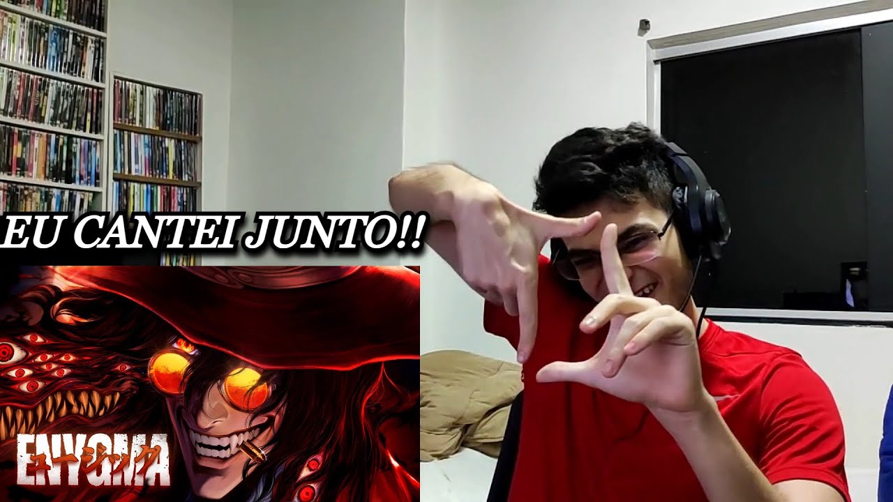 (EU SEI ESSA MÚSICA DE TRÁS PRA FRENTE) REACT Procurar e Destruir | Alucard (Hellsing) | Enygma