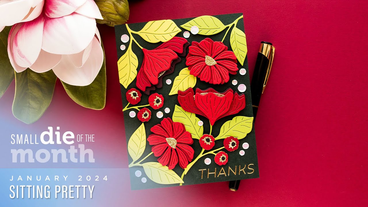 Spellbinders January 2024 Small Die of the Month – Sitting Pretty