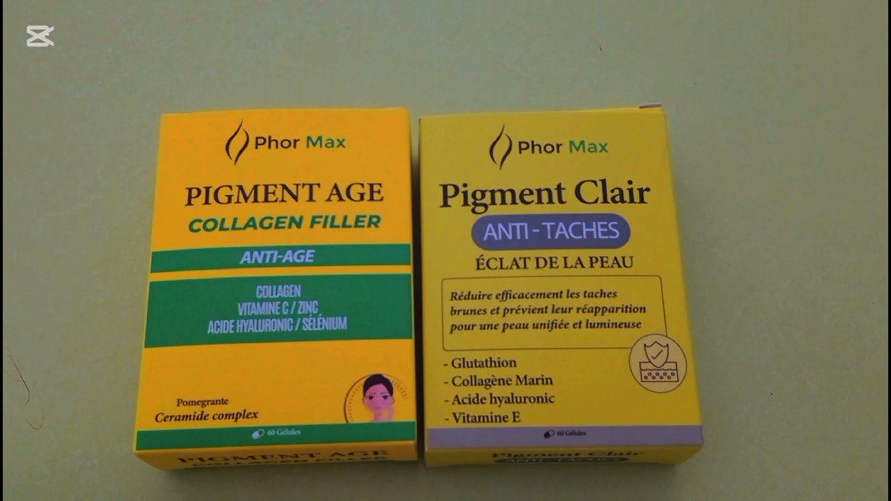 Phor max pigment anti Taches pigment Âge فورماكس مكمل غذائي البشرة والجسم والشعر