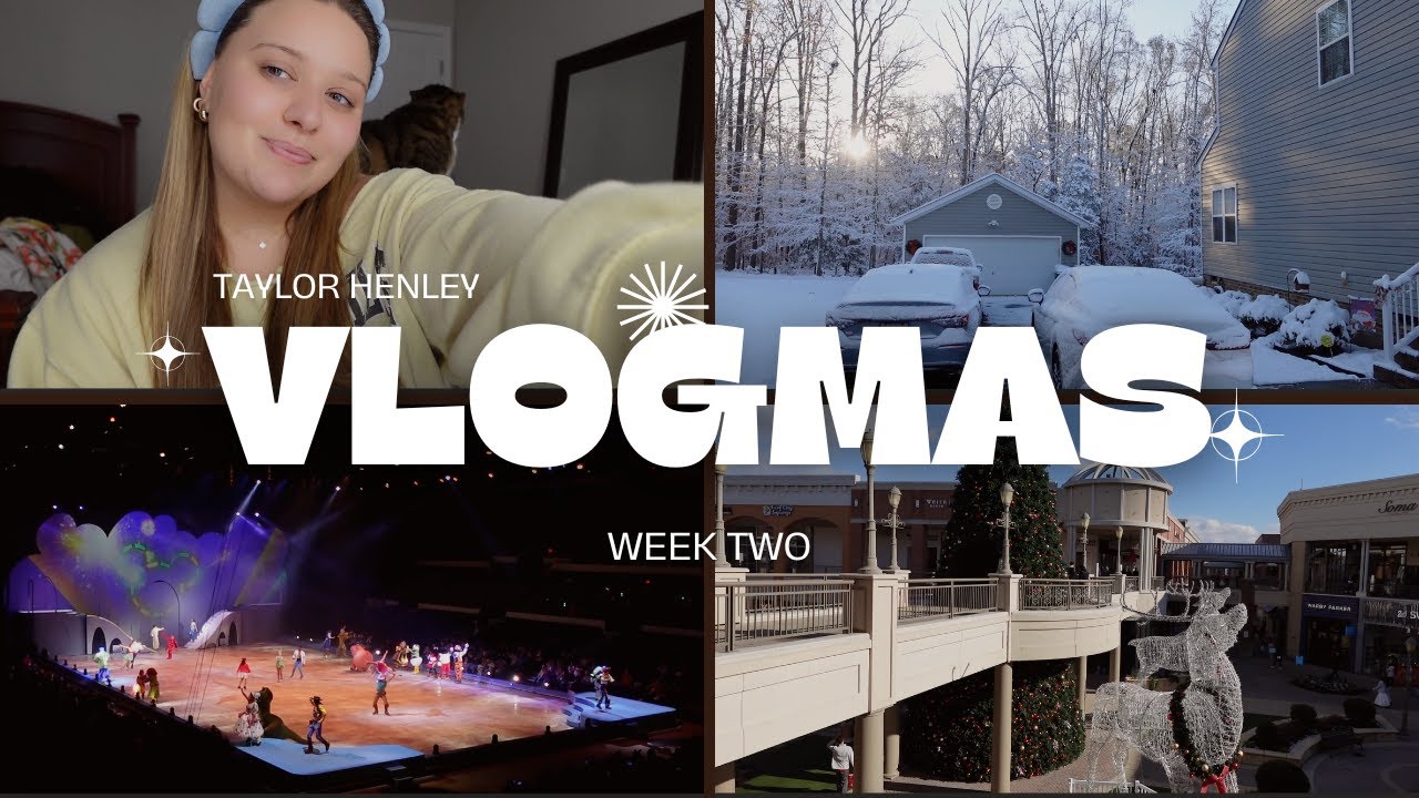 VLOGMAS WEEK TWO | Disney on Ice, Branding Pictures, Trying New Churches, and MORE SNOW DAYS!!