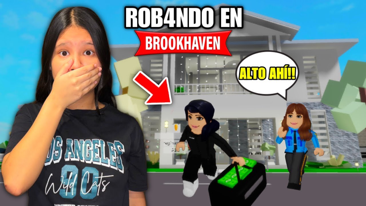 ROBANDO CASAS EN BROOKHAVEN!!😨💸| Regina MH
