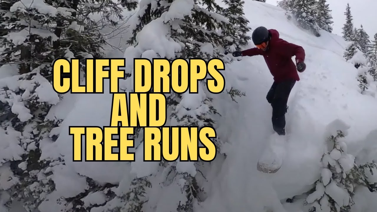 Cliff Drops and Tree Runs In Flaine Grand Massif