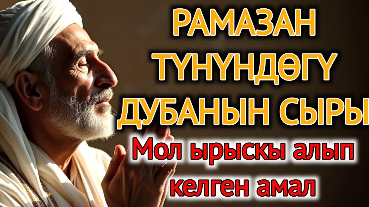 Рамазан түнүндөгү дубанын сыры – Мол ырыскы алып келген амал