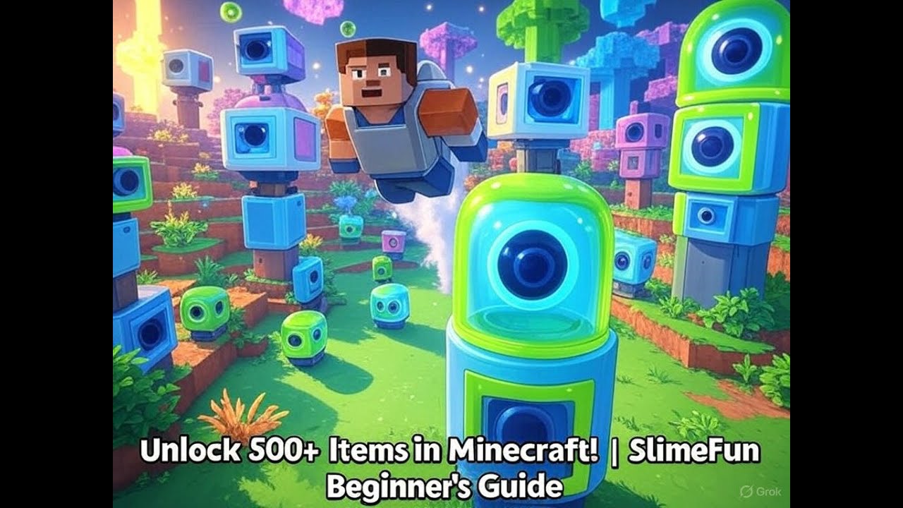 SlimeFun Minecraft Plugin Tutorial: Beginner's Guide to 500+ Items, Machines & Jetpacks!