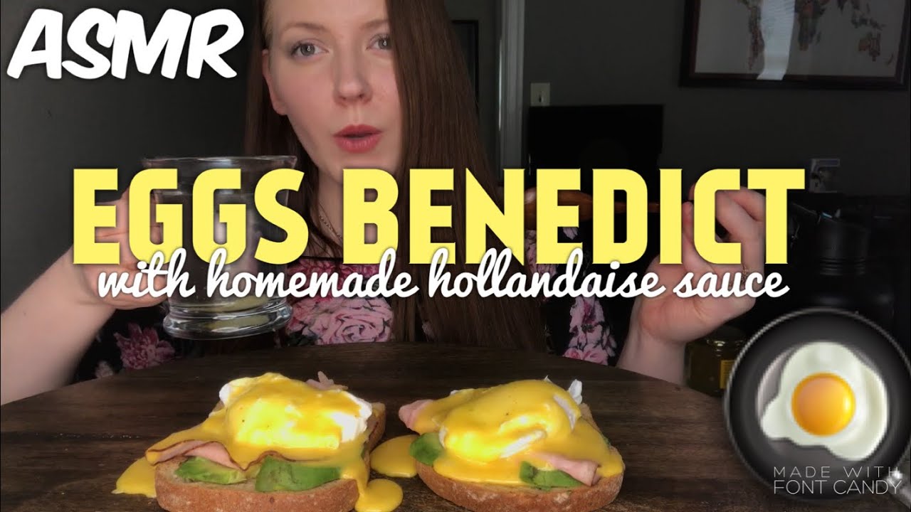Eggs Benedict ~ ASMR MUKBANG Relaxing Eating Sounds