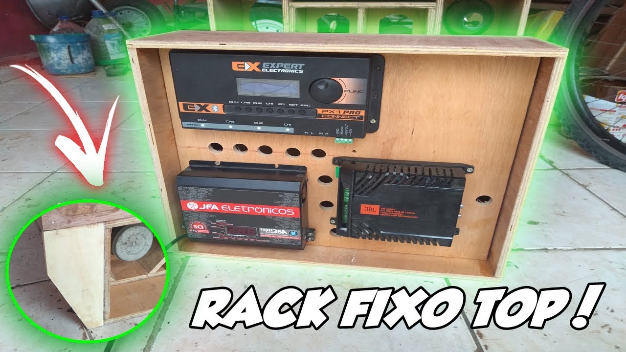 COMO FAZER UM RACK FIXO SIMPLES PARA MINI PAREDÃO