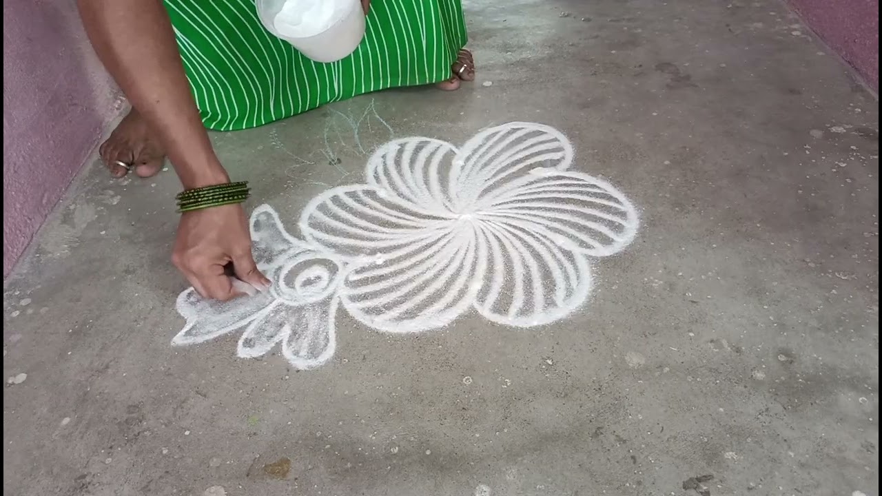 💐3புள்ளி கோலம் பூ கோலம் குட்டி கோலம் #daily kolam #kutti kolam easy கோகம் 