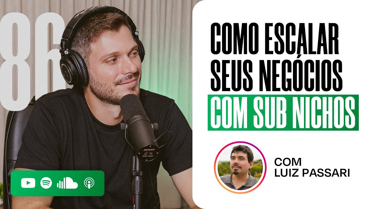 COMO ESCALAR SEU NEGÓCIO USANDO SUBNICHOS COM LUÍS PASSARI | PODCAST EXTREMO 86