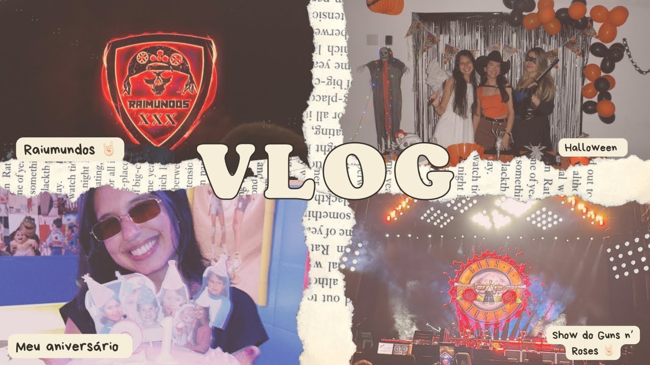 𐙚 . ˙ Vlog: Show do Guns N’ Roses, meu aniversário, festa e praia 𐙚 . ˙ ·
