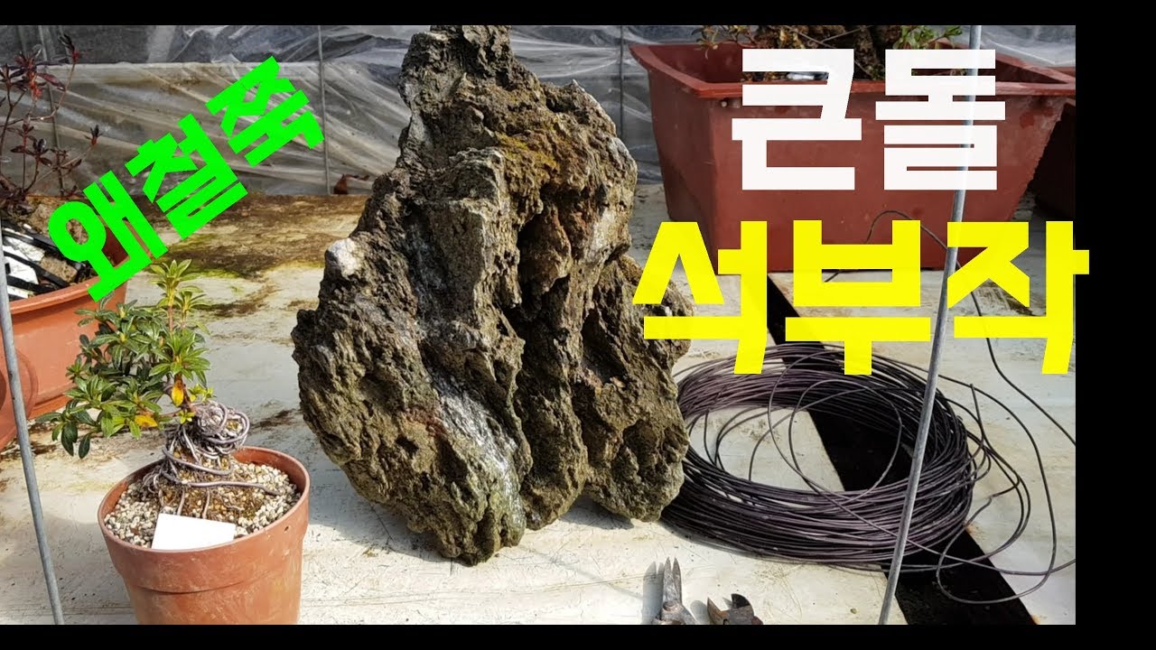 석부작 만드는법 이젠,큰돌 대형입니다!