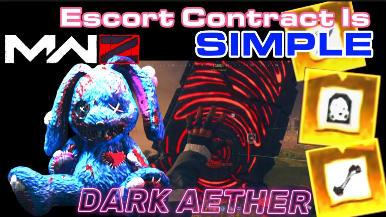 MWZ DARK AETHER Escort Contract MW3 Zombies Classified Schematics 