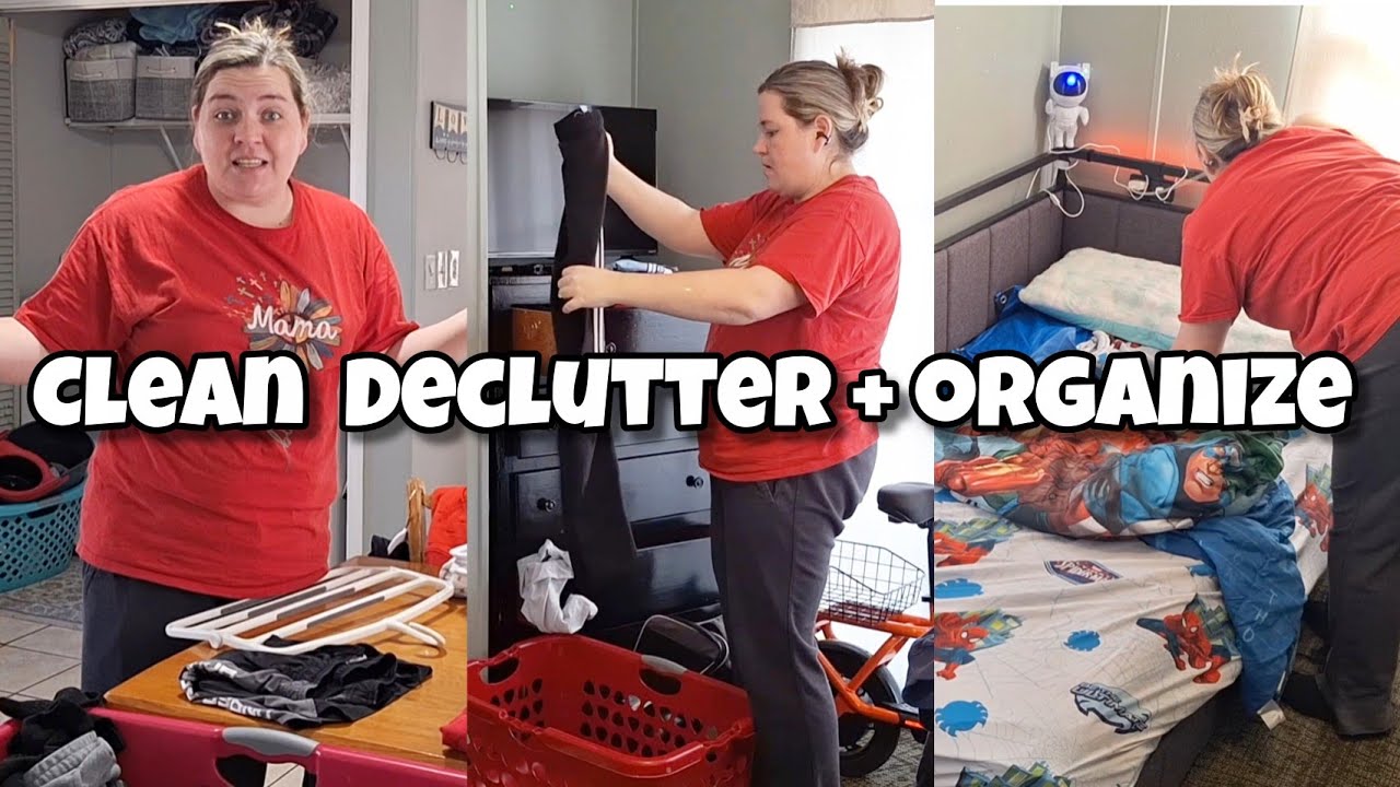 Realistic Clean With Me | Declutter & Organize | Mom Life Motivation | Chelcy's Mobile Home Living