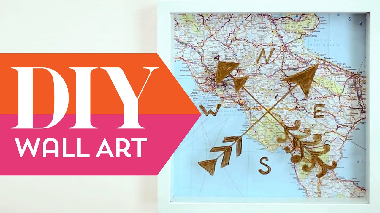 DIY: Map Wall Art ∞ Trash to Fab w/ AnneorShine