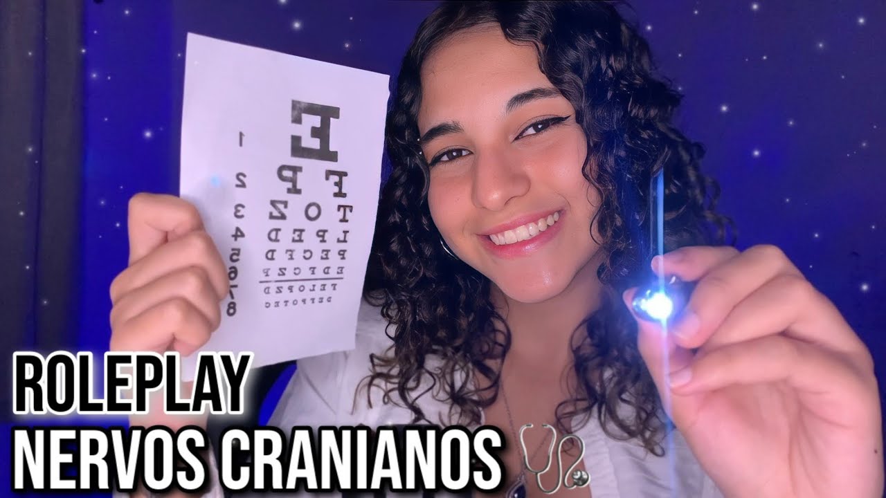 ASMR | ROLEPLAY: EXAME DE NERVOS CRANIANOS 🩺 exame de vista, audição, tato, olfato e paladar ⚕️