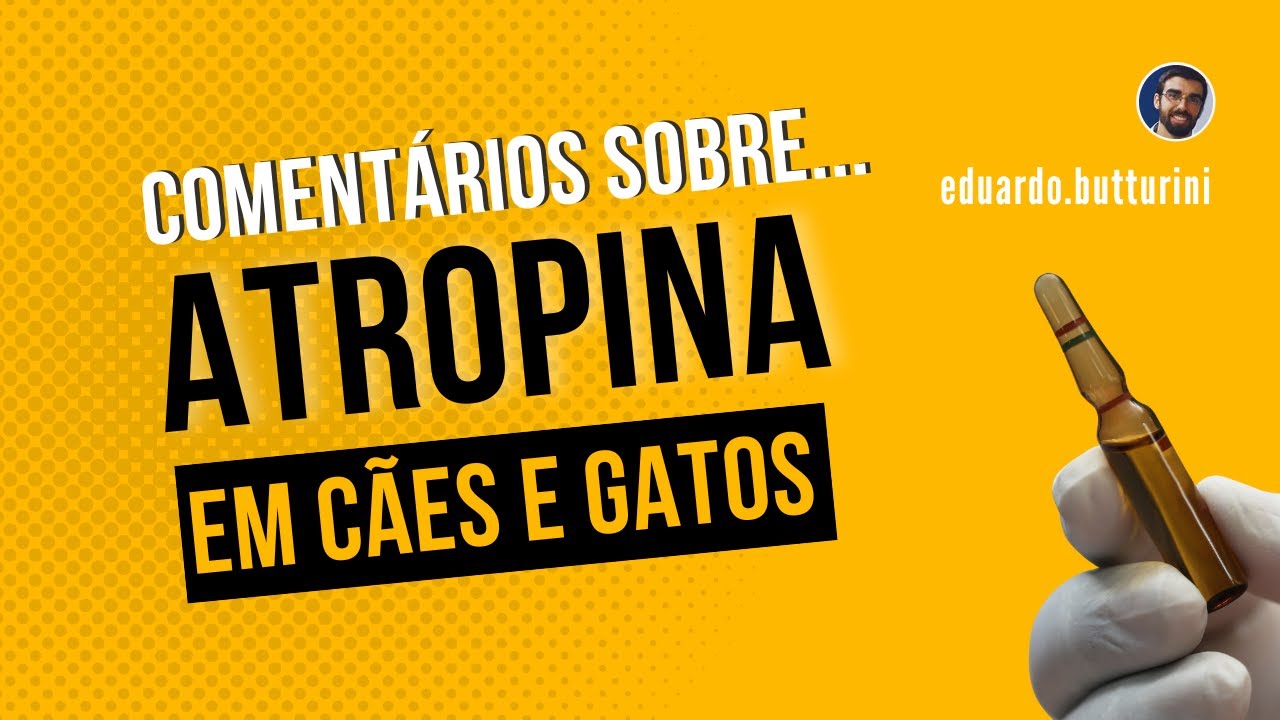 Comentários sobre o uso da atropina em cães e gatos...