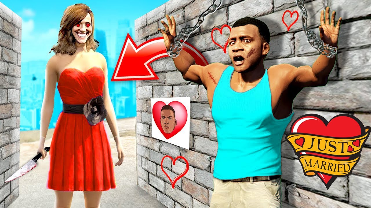 FRANKLIN ESCAPE from PSYCHO GIRL in GTA 5