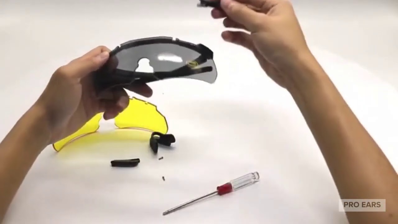 How to Change the Lenses on the Pro Ears Shooting Glasses