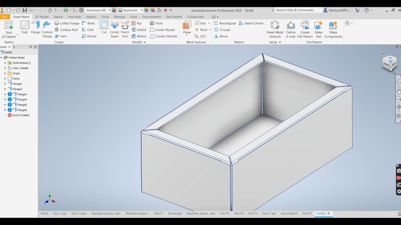 Sheet metal box inventor