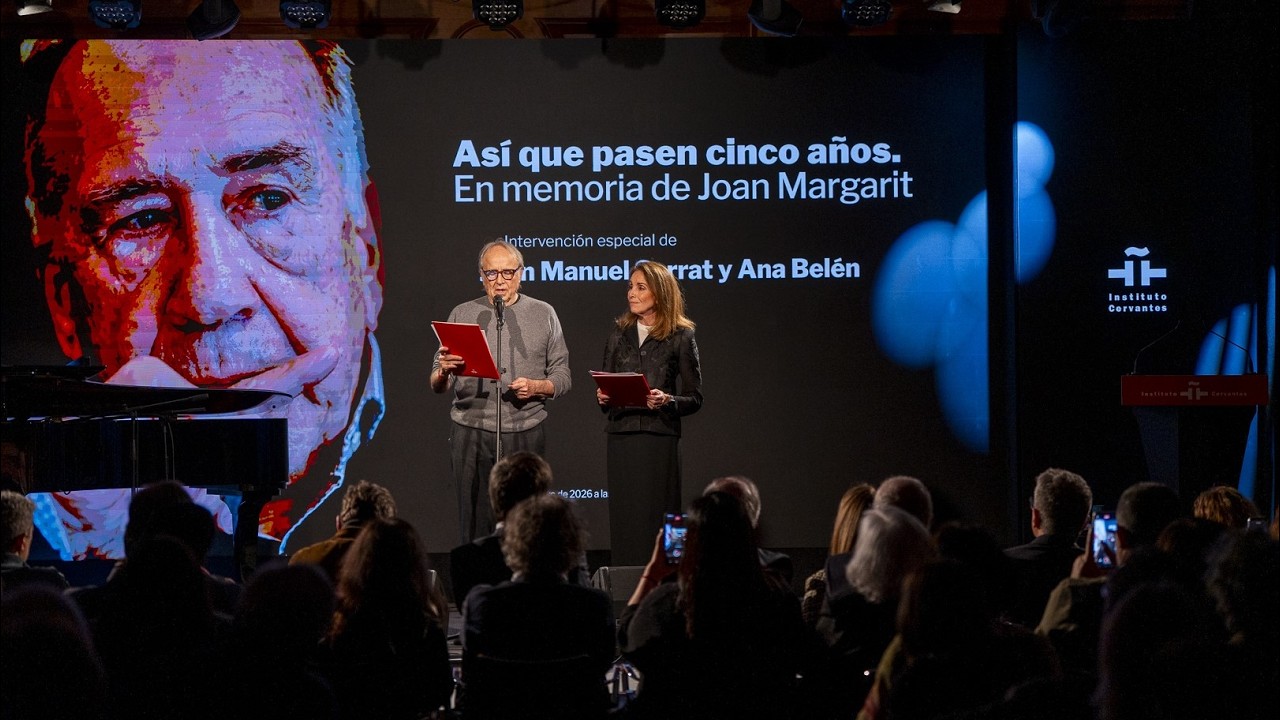 Así que pasen cinco años. En memoria de Joan Margarit: Ana Belén, Joan Manuel Serrat y Miguel Poveda