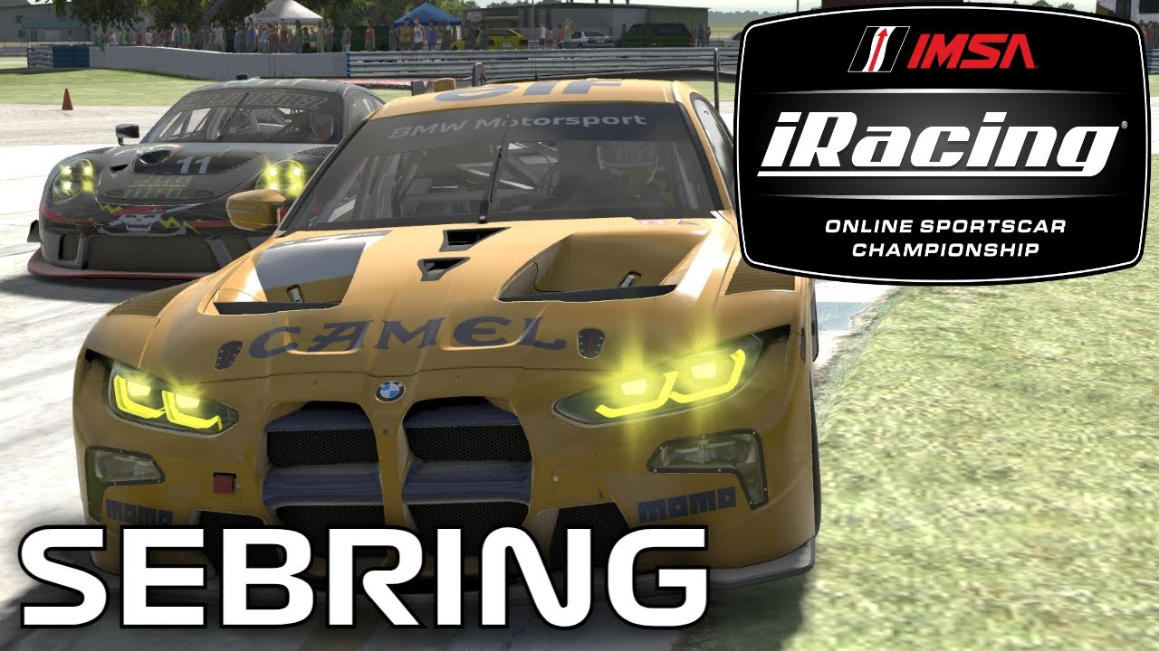 iRacing IMSA Racing Series BMW M4 GT3 at Sebring International S4 2022