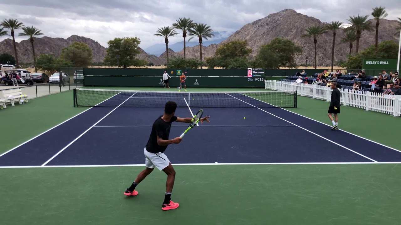 Felix Auger Aliassime | IW Practice (Court Level 60fps)