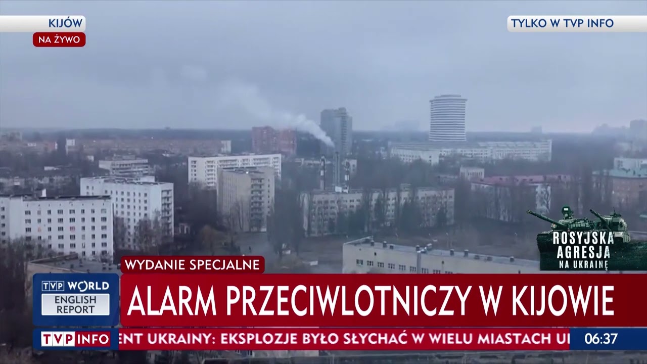 Alarm przeciwlotniczy w Kijowie